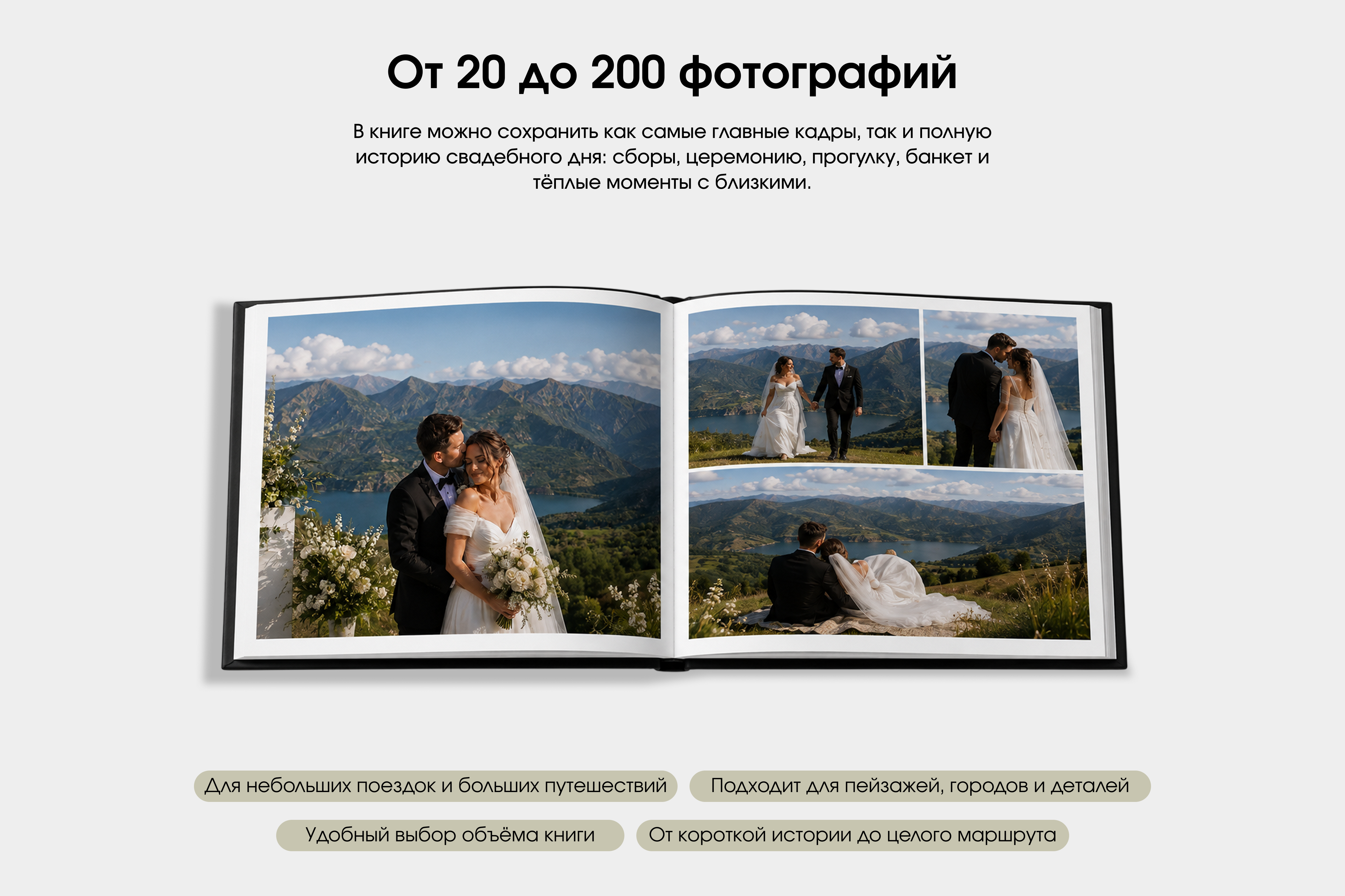 Фотокнига квадратная с журнальными страницами